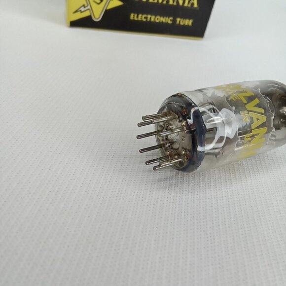 WWII Era Electronic Tube With Box Set Of 3 Sylvania Model 5BW8 NOS NIB 1940s - Picture 4 of 10